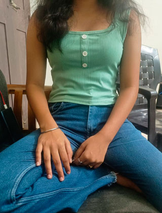 Bold call girl with dusky skin and passionate performance